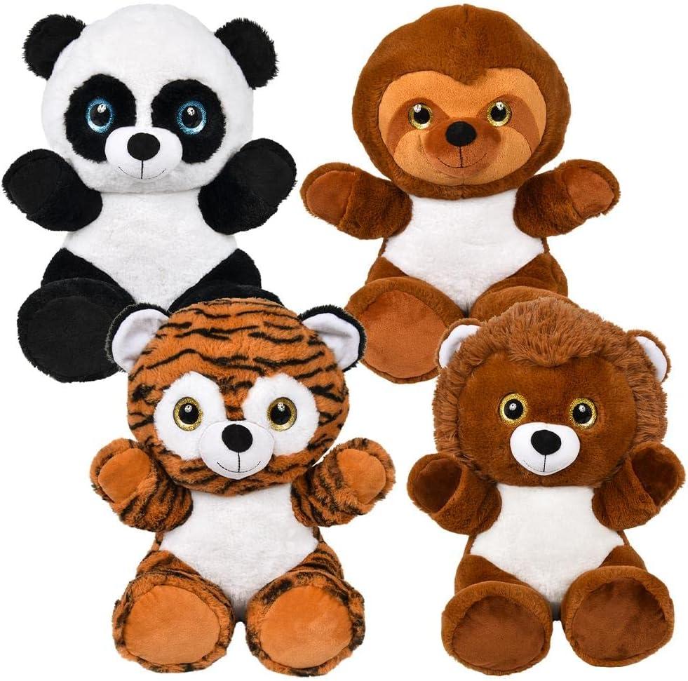 Rhode Island Novelty 15" Jungle Assortment Plush, 1 Piece per Order