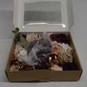 Terracotta Dusty Rose & Mauve Mini Artificial Flowers and Greenery Combo Box Set, Blush & White Fake Flower for DIY Wedding Bridal Bouquet, Centerpieces, Floral Arrangement Decor, etc.