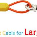 Petest 25ft Tie-Out Cable with Crimp Cover for Large Dogs Up to 90 Pounds