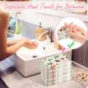 3 x 120 Pack Floral Paper Napkins Disposable Hand Towels for Party and Bridal & Baby Shower, Watercolor Floral Napkins Paper Hand Towels for Bathroom Guest Towels Paper for Bathroom Wedding Birthday Party