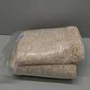 Yimobra Bathroom Rugs Non Slip Washable Ultra Soft Absorbent Microfiber Bath Mat, Dual-Tone Decor Rug with Rubber Backing for Bathroom Floor, Tub and Shower,24x17,Home Essentials,Light Beige & White