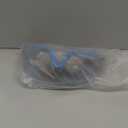 Tarantula ANSI Z87.1+ Safety Goggles Over Glasses, Anti-Fog & Anti-Scratch, Adjustable Strap, Lab Eye Protection, Woodworking (One Size, Clear & Blue)