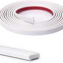 Art3d 10 Ft Peel and Stick Flexible Vinyl Molding Trim for Wall Tile Edges, Kitchen backsplash, Mirrior Frame in White