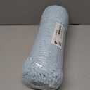 Smiry Luxury Chenille Toilet Rugs U-Shaped 24x24, Soft Absorbent Non-Slip Contour Bathroom Rugs for Toilet, Machine Washable Contoured Bath Mats, Sky Blue