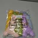 Thyle 6 Pcs Easter Plush Bunny Stuffed Animal Bulk 7.8 Inch Fluffy Multicolored Rabbit Decorations Cute Easter Basket Stuffers for Adults Spring Home Wedding Birthday Party Favors