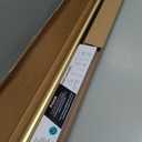 BlastHome® Non-Adjustable Luxury Curtain Rods for Windows, 1 ¼” Rod Set, 4 foot Fixed Length, Brushed Gold