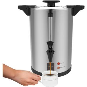 Valgus Commercial Stainless Steel Coffee Urn 135-Cup 20L Large Capacity Coffee Maker Electric Hot Water Bottles with Percolator Automatic Temperature Control for Large Events, Parties, Weddings