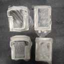 2 Sets Vinyl Fence Railing Bracket Kit with Screws Straight Porch and Deck Railing Bracket Fits for 2″ x 3.5″ White Top and Bottom for Yorkshire and Bolton