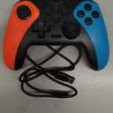 Wireless Switch Controller for Nintendo Switch/Switch 2/Lite/OLED Controller, Switch Controller with a Mouse Touch Feeling on Back Buttons, Extra Switch Pro Controller with Wake-up,Programmable, Turbo Function (Red+Blue)