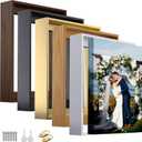 Canvas Floater Frame for 1"–1.25" Gallery Wrapped Canvas, Floating Picture Frame Kit for Wall Art, Oil Paintings, Posters, Photography Prints, Shadow Gap Display Frame, DIY Assembly with Hanging Hardw, 24L" x 30W"