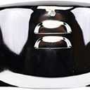 A-Team Performance 2-7/8" Flywheel Steel Dust Cover - Chrome - Starter Slot & Transmission Cooler Line Access - Compatible with GM Turbo-Hydramatic TH350, TH400 & 700R4