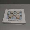 Round Cookie Chocolate Mold, Covered Cookie Mold 5 Pack, 12 Cylinders Each, Chocolate Covered Round Cookies,Candy and Chocolate, and Even Soap Molds (Small)