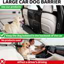 TKYZ Dog Car Barrier, Dog Car Net Barrier with Mesh Organize, Pet Divider Fit Car/SUV/Truck