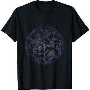 Constellation Star Map Astrology T-Shirt Female 1X
