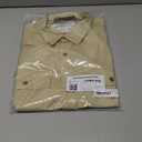 Amazon Essentials Men's Slim-Fit Short-Sleeve Two-Pocket Utility Shirt, Light Khaki Brown, Large Tall