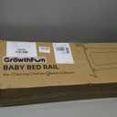 GrowthFun 3-Piece Queen Size Bed Rail for Toddlers, Baby Bed Rail Guard with Height Adjustable Toddlers Bed Rail, Kids Safety Bed Rail for Queen Size Bed (78.7"x78.7"x58.6" - Grey)