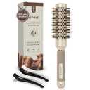 AIMIKE Round Brush for Blow Out, Small Round Hair Brush Nano Thermal Ceramic & Ionic Tech, for Blow Drying & Styling, Curling and Shine  2.4 inch Barrel w/Boar Bristles
