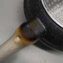 CAROTE 8 Inch Non Stick Frying Pan with Lid,White Granite Nonstick Skillet Omelet Pans, Egg Pan Granite Cookware, PFOS & PFOA Free