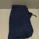 SINOPHANT Womens Wide Leg Sweatpants High Waist Lightweight Lounge Pants with Pockets Drawstring Joggers (Blue, L)