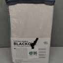 100% Blackout Shield Linen Blackout Curtains for Bedroom 96 Inches Long, Back Tab/Rod Pocket Living Room Drapes, Thermal Insulated Blackout Curtains 2 Panels Set, 50" W x 96" L,Cream