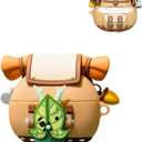 Silicone Korok Case Compatible with Airpods Pro/Pro 2nd Generation with Keychain, Cute Anime Yahaha Shockproof Protective Cover for Kids for Airpods Pro 2