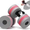 Soulchen Pool Exercise Equipment Water Dumbbells Pool Resistance Aerobic Weights EVA Foam Dumbbell with Handle Strip for Aqua Therapy Water Aerobics Weight Loss Fitness