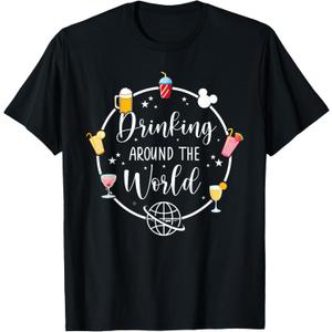 Drinking Around The World T-Shirt, XL