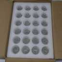 Glass Bud Vases Set of 24, Small Flower Vase in Bulk, Clear Mini Ribbed VaseS for Centerpieces, Modern Wedding Reception Table Decorations