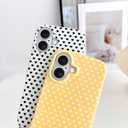 Skyseaco for iPhone 17 Case Cute Heart Phone Case Soft Slim TPU Shockproof Phone Cover for Women Girls - White