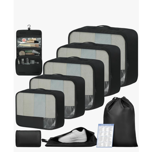 BAGAIL 9 Set Packing Cubes Luggage Packing Organizers for Travel Accessories