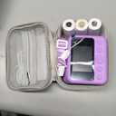 Kids Instant Print Camera, 30MP 1080P HD Digital Camera for Boys Girls with Color Pens & 32GB Card, Christmas Birthday Gifts Kids Toys for 3-12 Years Old (Purple) (Purple with Bonus Carry Bag)