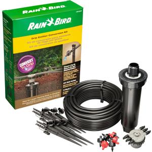 Rain Bird CNV182EMS Drip Irrigation Sprinkler Conversion Kit, 1800 Series Pop-Up to 6 Drip Emitters with 1/4" Tubing