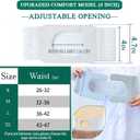 Ostomy Support Belt Adjustable Stoma Support Belt Ileostomy Colostomy Belt Provides Protection And Comfort For Ostomy Bag Suitable for All Ostomy Bag (Grey M 32-36 in)