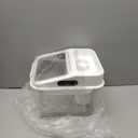 Fhiny 11LB Dog Food Storage Container, Airtight Pet Treat Bin Translucent Dry Food Grain Storage Barrels Sealed Bucket Moisture-Proof Plastic Cat Puppy Food Bin with Seal Locking Lid Keep Fresh (L:10"L x 7.5"W x 10"H)