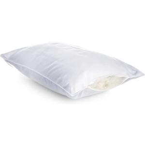 100% Cotton Pillow Shell Replacement, Empty DIY Pillow Casing for Custom Filling, Sew to Close Design, No Zipper, 250 Thread Count, Solid White, Solid White, Queen 20x30