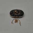 Sparkly Women's Evening Clutch Purses Rhinestone Bag Luxury Handbags For Weddings Formal Prom Party (Black-2)