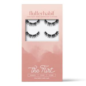 The Flirt Natural Lashes Natural Lash Clusters for Women - Salon Quality At Home Eyelashes Extension Kit - 8 Lash Sets - No Lash Glue Included