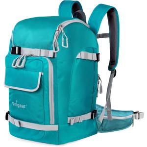 Unigear Ski Boot Bag Backpack for Helmet 50L/70L, Goggles, Gloves, Skis, Snowboard & Accessories (Lake Blue)