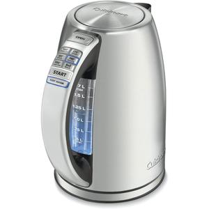 Cuisinart PerfecTemp 1.7-Liter Electric Kettle, Cordless Electric Tea Kettle, 1500W for Fast Heat-Up, 6 Preset Temperatures, 30-Minute Keep Warm, Stay Cool Nonslip Handle, CPK-17P1