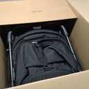 Gromast Compact Fold Baby Stroller, Lightweight Travel Toddler Stroller with One-Click Fold, Extendable UPF50+ Canopy, Cup Holder, UV Protected and Waterproof, One-Hand Folding - Black