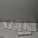 Fridge Organizers and Storage, 6 Pack Clear Freezer Organizer Bins with Lids for Kitchen, Pantry, Refrigerator, Food, Fruit, Vegetable Storage