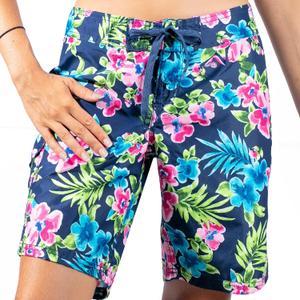 Kanu Surf Women's Marina UPF 50+ Active Swim Board Short (Reg & Plus Sizes) (14, Katya Navy)