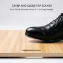 Portable Tap Dance Board for Home Practice Extra Large Tap Dancing Practice Floor for Tap Irish Step Flamenco Clogging Comes with Anti-Slip Base Waterproof Top Built-In Carry Handle Size 47 x 31.5