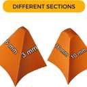 3 x Silicone Caulking Tool,Sealant Finishing Tool,Silicone applicator effective sealing tools for Kitchen,Bathroom,Joint,4 different sections 4.6.10.16mm developed and produced by Innovatco in Canada