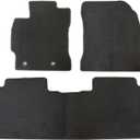 GXARTS Fit for Toyota Corolla 2014-2019 Floor Mats Replacement, 3PC Black Velour Carpet Front & Rear Car Floor Liners