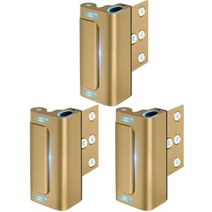 Home Security Door Lock, Door Reinforcement Lock for Kids Safety Child Proof Door Latch for Top Front Door Metal Swinging Inward High Night Door Locks Withstand 800lbs from Inside Swing Door Chain