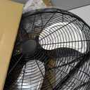 Simple Deluxe 20 Inch 3-Speed High Velocity Heavy Duty Metal Industrial Floor Fan for Warehouse, Workshop, Factory and Basement, Black, 1 Pack