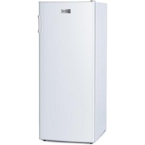 BLACK+DECKER 8.5 Cu. Ft. Upright Freezer, Stand Up Freezer with Mechanical Temperature Control, Freezer Upright with 3 Shelves and 4 Door Bins, Manual Defrost, R600a Refrigerant, BUF850LW, White