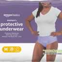 Amazon Basics Postpartum Incontinence Underwear for Women, Maximum Absorbency, Disposable, Fresh Protection, Odor Control, Comfortable Fit, Medium, Lavender, 20 Count