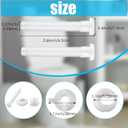Jetec 2 Pack Toilet Seat Screws Kit, Plastic Bolts Nuts & Washers | Durable plastic bolts, nuts and washers replace worn toilet seat hardware, fit most seats, resist rust, and install easily